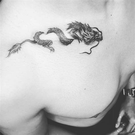 Dragon Tattoo Collar Bone Tatuaje Futurama Tatuajes Vintage Tatuajes