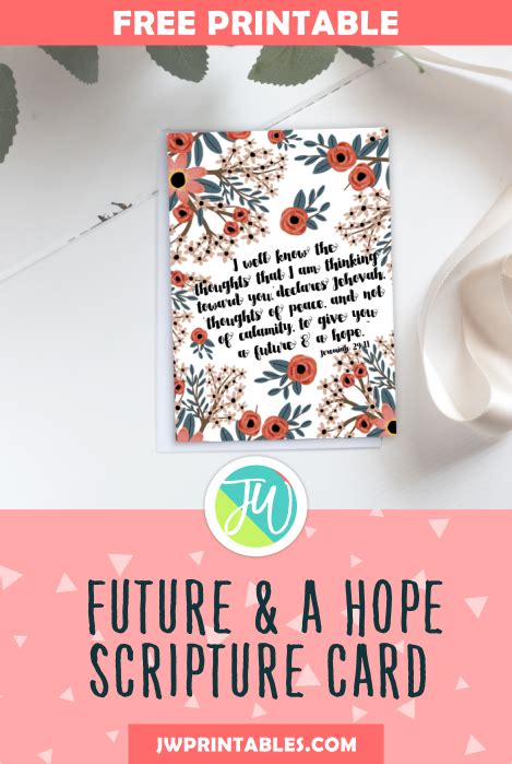 Future And A Hope Scripture Card Jw Printables Scripture Cards