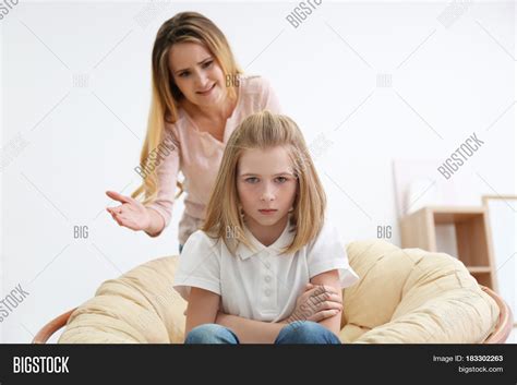 Quarrel Between Mother Image Photo Free Trial Bigstock