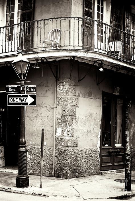 Vintage New Orleans French Quarter Photograph By John Rizzuto Fine