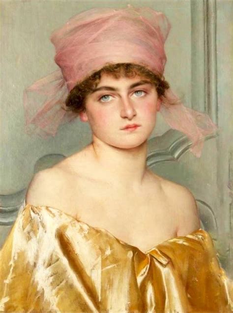 Portrait Of A Young Woman Painting Vittorio Matteo