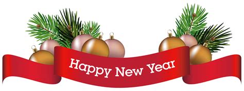 New Year Png Transparent Image Download Size 6314x2358px