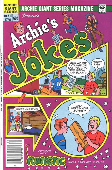 Archie Giant Series Magazine 519 Fn Archie Comic Book 1982 Archies Jokes