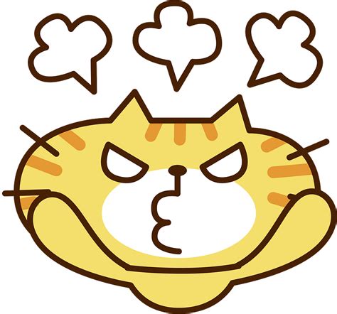Yellow Cat Is Angry Clipart Free Download Transparent Png Creazilla