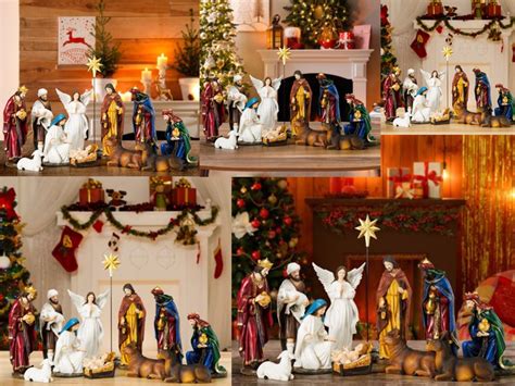 Nativity Set Indoor Christmas Holiday Scene Resin Decor T Pcs My Xxx Hot Girl