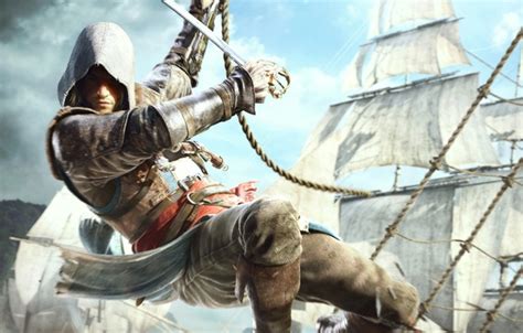 Wallpaper Ships Pirate Edward Kenway Assassin S Creed IV Black Flag