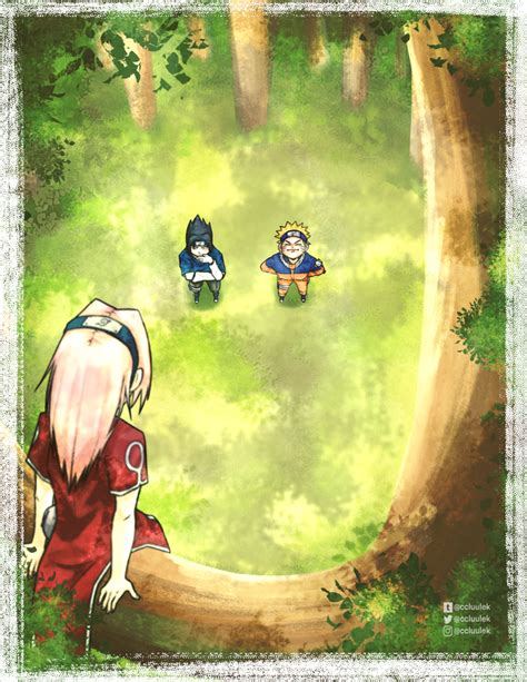 Climbing Trees With Team 7 Kakashis Gone Off Somewhere Naruto