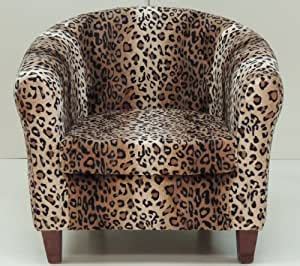 Ornate silhouette and magnificent upholstery create the most refined decor proposition. BROWN LEOPARD PRINT TUB CHAIR WITH MAHOGANY EFFECT LEGS ...