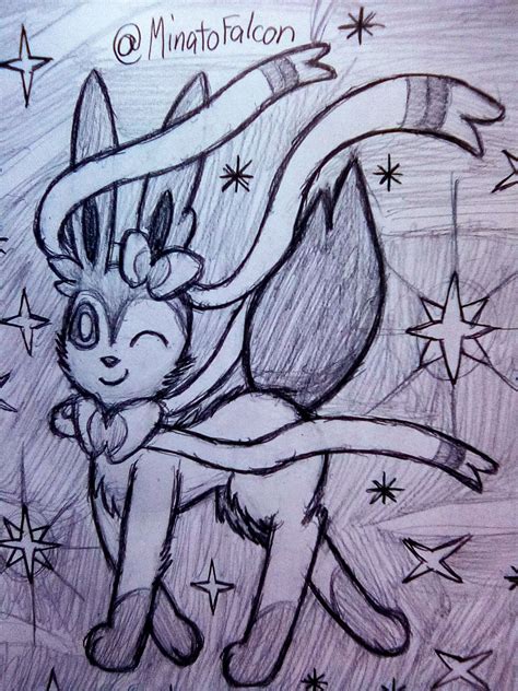 Another Sylveon Drawing 3 By Minatofalcon On Deviantart
