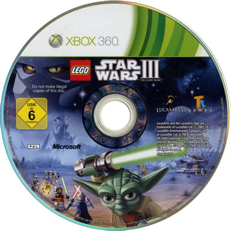 Lego Star Wars Iii The Clone Wars 2011 Xbox 360 Box Cover Art