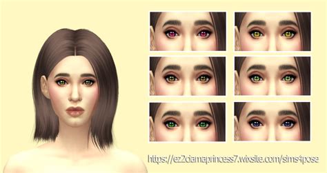 Download Sims4pose Galaxy Eyes Unisex And All Ages Sims 4 Pose Cc