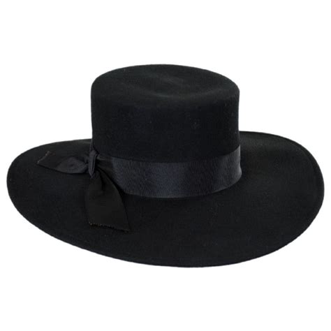 Jeanne Simmons Wide Brim Wool Felt Bolero Hat Casual Hats