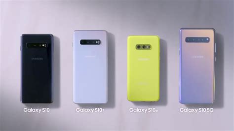 Samsung Galaxy S10 Official Colors Youtube