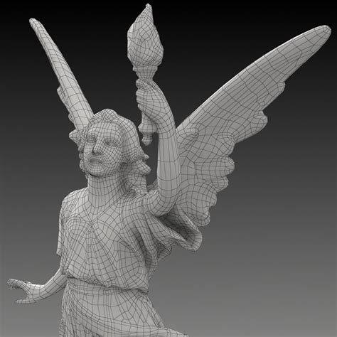 Lucy A Christian Angel Statue Free 3d Model Max Obj Fbx