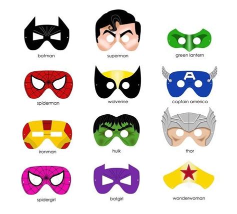 Superhero Mask Template Printables Clipart Best