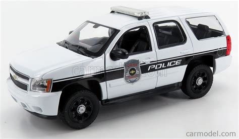 Welly We22509wp Scale 124 Chevrolet Tahoe Police 2008 White Black