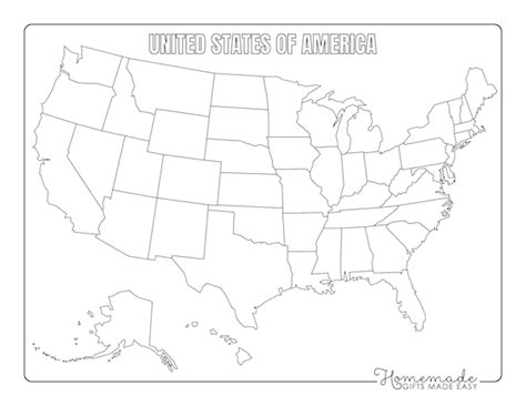 Blank Printable Map Of America Eudora Rosabelle