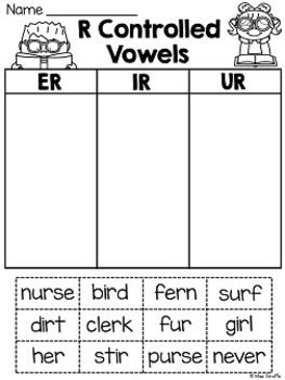 Bossy R Ultimate Bundle R Controlled Vowels Activities Galore