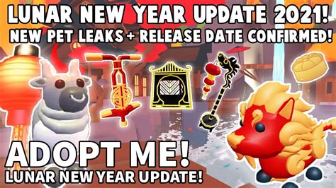 Follow @playadoptme on twitter for updates: *NEW* ADOPT ME LUNAR NEW YEAR 2021 UPDATE RELEASE DATE ...