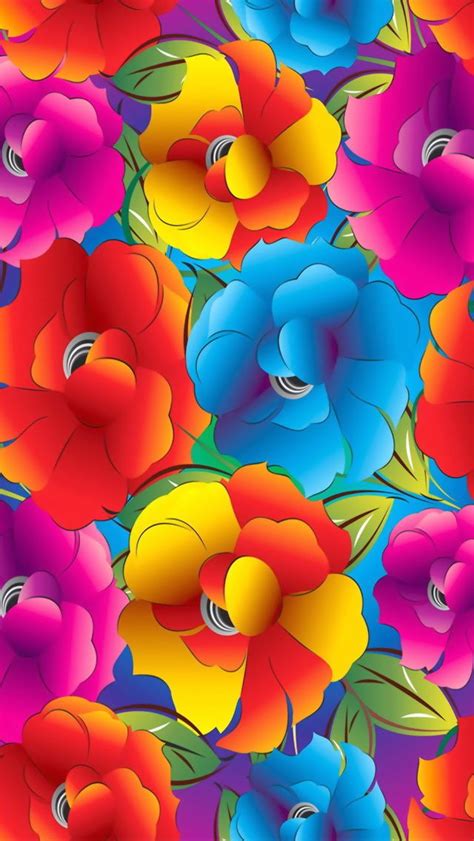 Bright Flowers Wallpaper Wallpapersafari