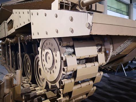 Cardboard Modelling Experts Build Life Size Replica Of Israeli Battle Tank
