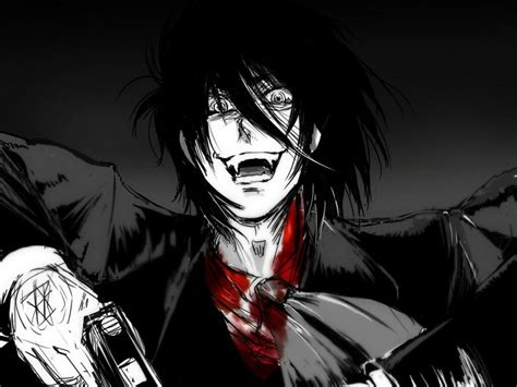 Alucard Hellsing Anime Vampiros Personagens Masculinos