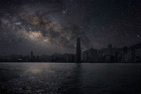 Awesome Night View Of Worlds Big Cities In The Absence Of