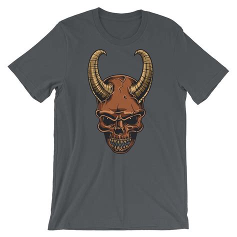 Demon Shirt Monster Skull Skull Shirt Horror Movie Shirt Etsy