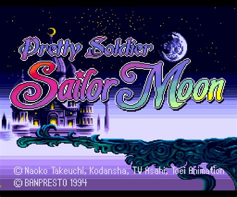 Pretty Solder Sailor Moon Pc Engine Title Screen Sailor Moon News