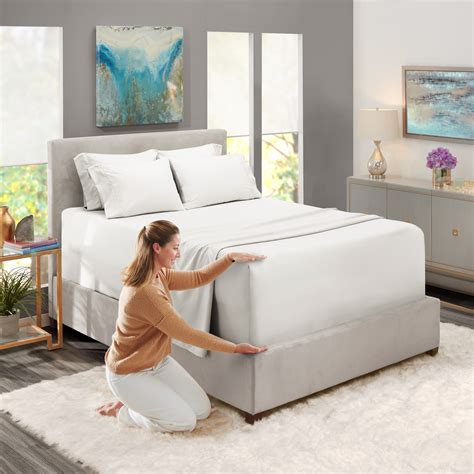 Split King Size Extra Deep Pocket 7 Piece Bed Sheets Set White Luxury