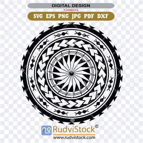 Polynesian Circle Tiki Tattoo Rudvistock