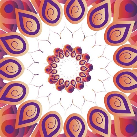 Premium Vector Mandala Colorful Background