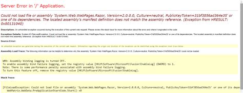 Asp Net Mvc Could Not Load File Or Assembly System Net My XXX Hot Girl