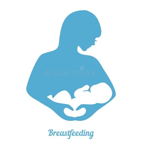 mother breast feeding her basymbol royalty free vecto