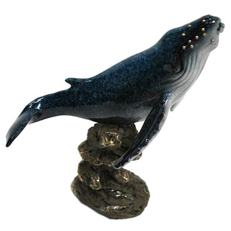 Humpback Whale Figurine Nautical Decor California Seashell Co
