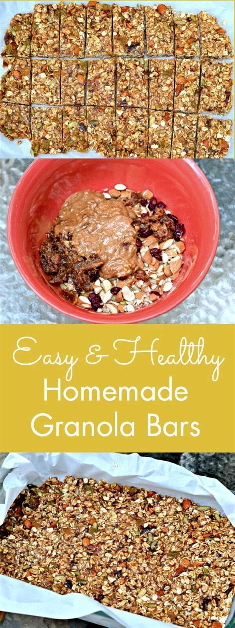 These homemade granola bars are packed with nutritious ingredients and are delicious! Easy & Healthy Homemade Granola Bars - Peanut Butter Runner
