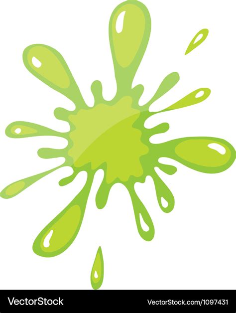 A Green Color Splash Royalty Free Vector Image