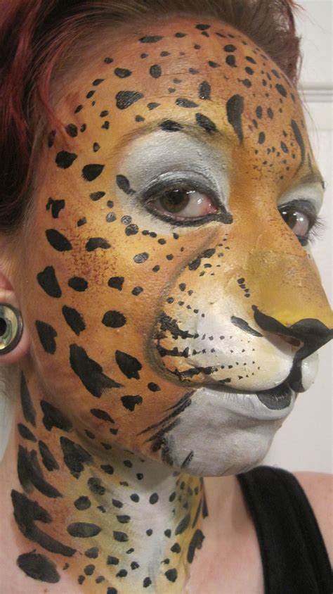 How To Paint Leopard Face Halloween Myrtle S Blog