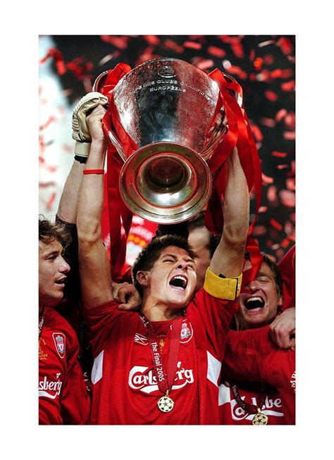 Liverpool Fc Steven Gerrard Poster Print Football Team Etsy