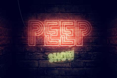 Peep Show Neon Sign Stock Illustration Illustration Of Signage 133407772