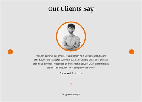View Our Client Testimonials Website Template
