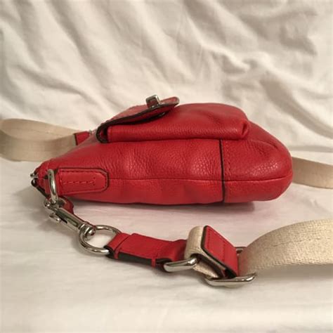 Leather Crossbody Bag Coach Red In Leather 24966176