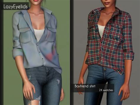Boyfriend Shirt At Lazyeyelids Sims 4 Updates
