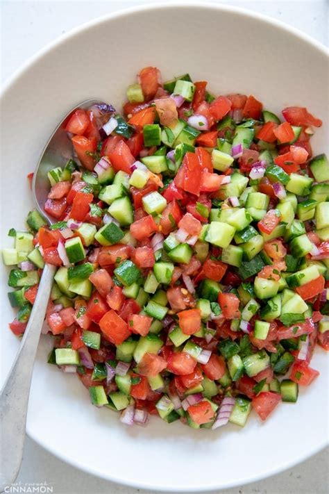 Israeli Salad Recipe Paleo Vegan And Low Carb Not Enough Cinnamon