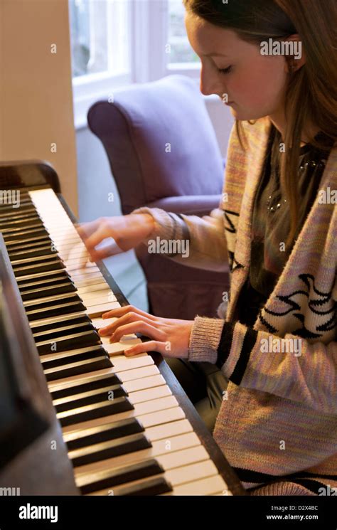 Teenage Girl Playing Piano Hi Res Stock Photography And Images Alamy