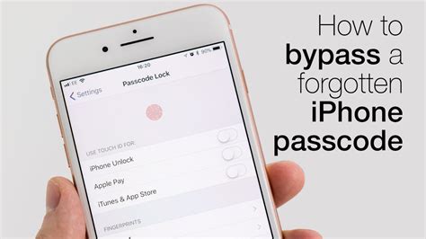 How To Bypass A Forgotten Iphone Passcode Youtube