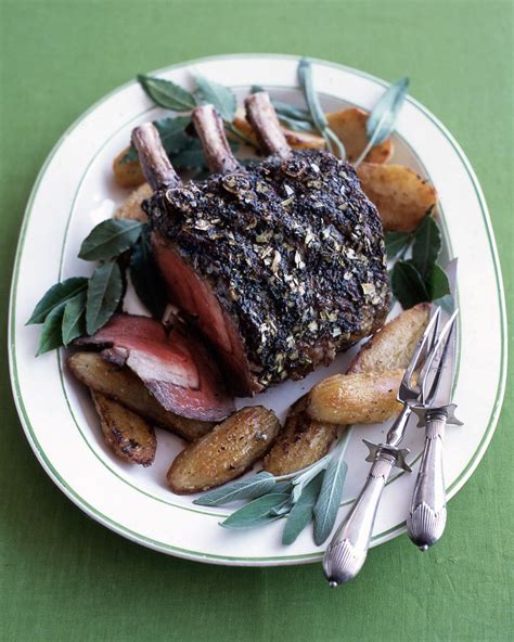 This prime rib recipe features a flavorful crust of garlic and herbs. A Fantastic Prime Rib Menu For Holiday Entertaining ...