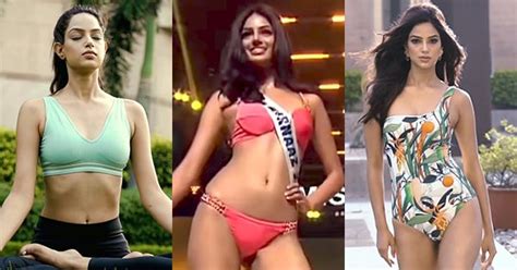 Miss Universe 2021 Harnaaz Sandhu Hot Videos In Bikini Swimsuits And
