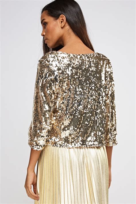 Cropped Sequin Jacket Just 7