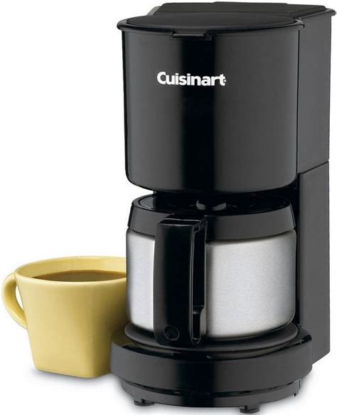 Cuisinart Dcc450bk Black 4 Cup Coffee Maker With Stainless Steel Carafe